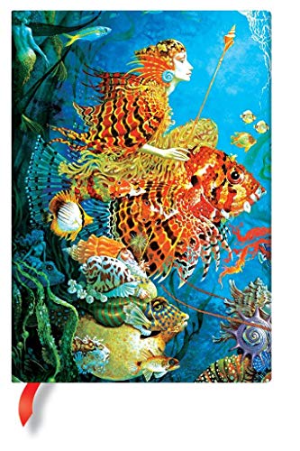 Paperblanks | Sea Fantasies | Fantastic Voyages | Hardcover | Midi | Unlined | Elastic Band Closure | 144 Pg | 120 GSM