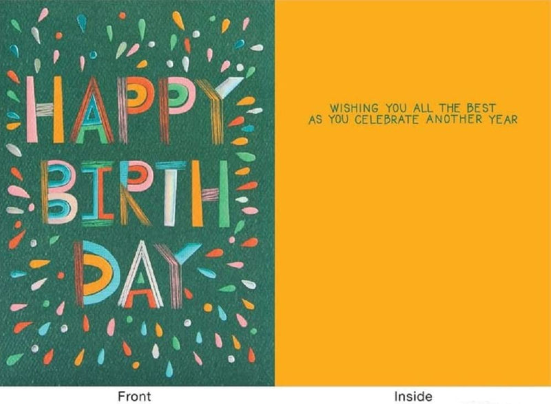 Design Design Happy Birthday Burst Birthday Card - General
