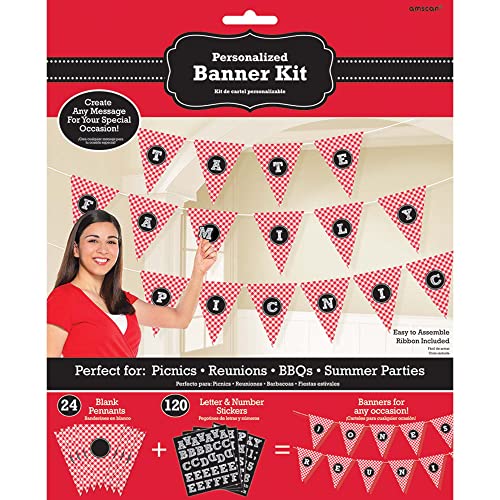 Amscan Picnic Party Personalized Pennant Banner Kit