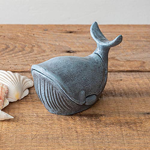 CTW Home Collection 420189 Whale Trinket Holder, 5-Inch Width, Cast Iron