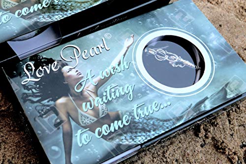Puka Creations Mermaid Love Wish Pearl Kit Chain Necklace Kit Pendant Cultured Pearl in Kit Set with Stainless Steel Chain 16"
