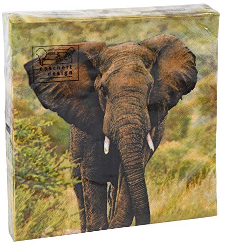Esschert TP283 Pack of 20 Elephant Napkins