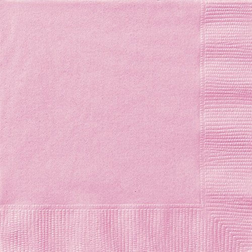 Unique Industries Light Pink Beverage Napkins, 20ct