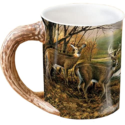 Wild Wings(WI) 8955711626 Indian Summer Whitetail Deer Sculpted Mug, 16 oz