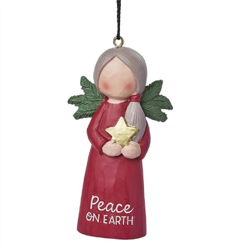 Blossom Bucket Angel Christmas Hanging Ornament (Star Christmas)