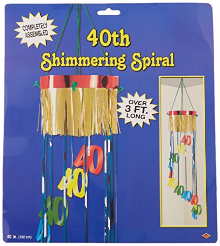 Beistle 40 Shimmering Spiral Party Accessory (1 count) (1/Pkg)