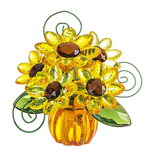 Ganz ACRYF-89 Posy Pot[TM] Sunflower Pumpkin Figurine, 4-inch Height