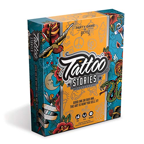 US Playing Card Bicycle Tattoo Stories Board Game - A Party Game for Family and Adults Ages 12 and Up
