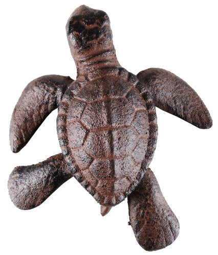 Moby Dick Specialties Cast Iron Nautical Tropical TiKi Sea Life Turtle