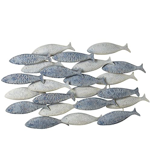 Midwest-CBK Ganz Weathered Layered Embossed Fish Wall Decor