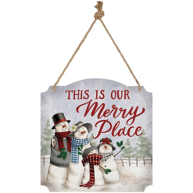 Carson Home Accents Merry Place Metal Wall Decor, 12-inch Height