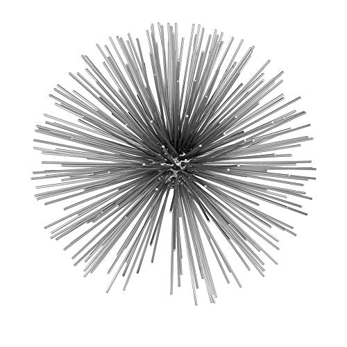 Modern Day Accents 5150 Erizo Spiked Large Silver Sphere