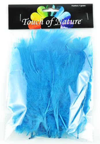 Midwest Design Touch of Nature 38050 Fluffy Feathers, 7 grams, Turquoise
