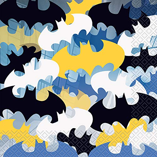 Unique Industries Batman Paper Lunch Napkins - 16 Pcs