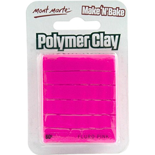 Mont Marte M.M. Make N Bake Polymer Clay 60G - Fluro Pink