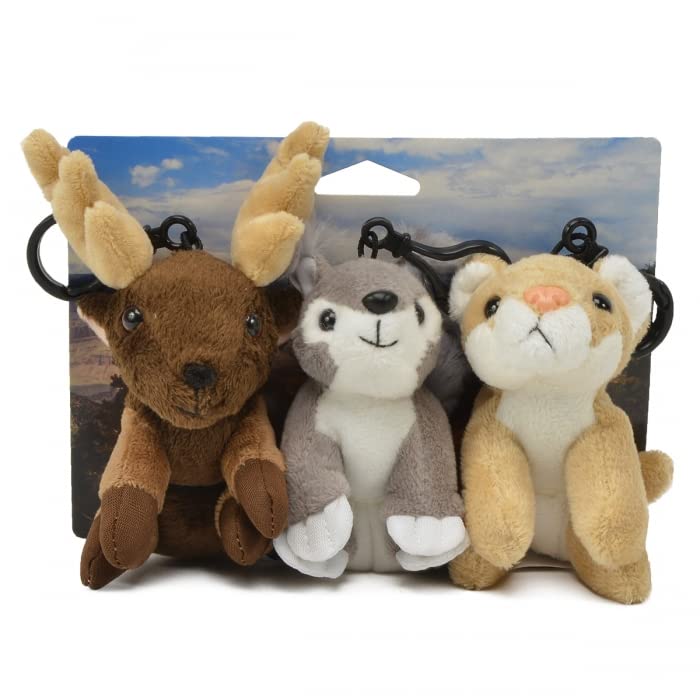 Unipak 1188GC Wildlife Trio Plush Grand Canyon Key holder, Set of 3