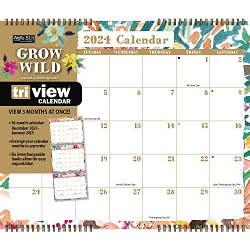 LANG WSBL Grow Wild 2024 Tri-View‚Ñ¢ Calendar (24997003501)