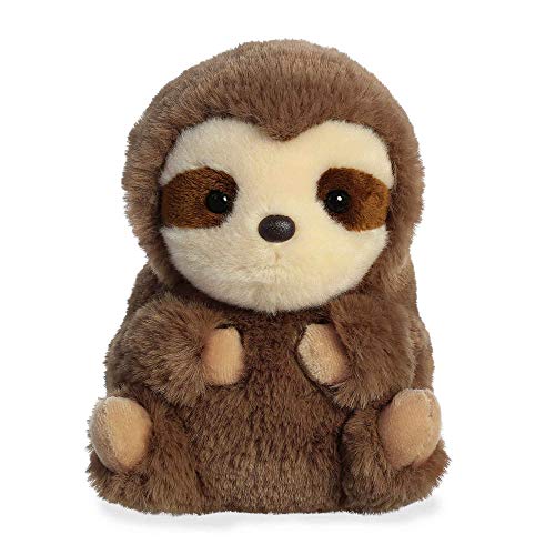 Aurora World Rolly Pet - 7"" Seth Sloth , Brown