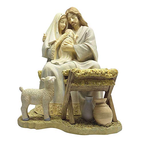 Enesco Foundations Lamb of God Holy Family Figurine, Multicolor