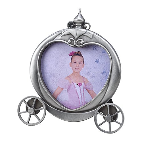 Creative Gifts International Pumpkin Coach Frame, Silver