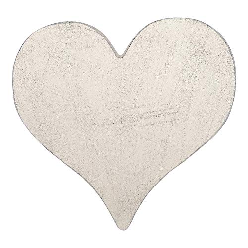 Comfy Hour Rustic Style Outdoor Collection Cast Iron Garden Stepping Stone - Heart, Beige