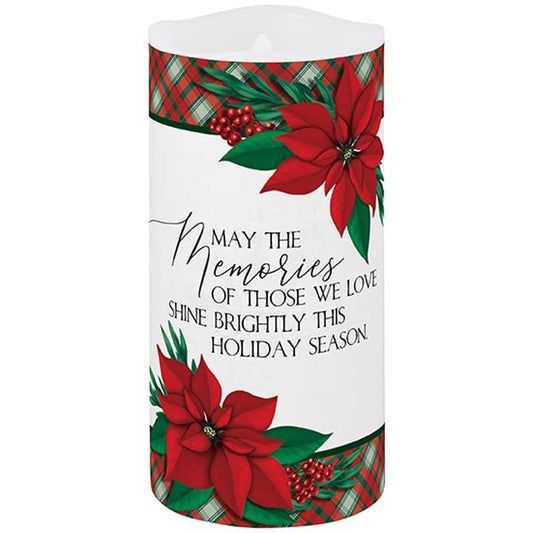 Carson Home Accents Memories Moving Wick Candle, 6-inch Height