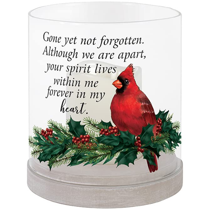 Carson Home Forever in My Heart Hurricane Candle Holder, 7-inch Height, Glass