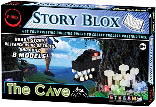 E-Blox Stories Blox Builder - The Cave LED Light-Up Building Blocks Stories Toy Set for Kids Ages 8+