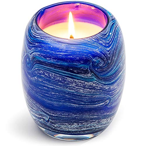 Dynasty Gallery 28206ST-CL Glisten + Glass Candle Starry Night, 4-inch Height