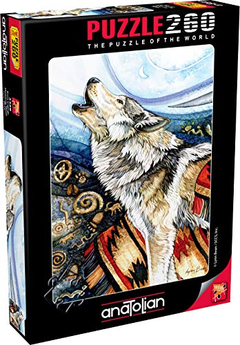 Anatolian Puzzle - Howling Wolf, 260 Piece Jigsaw Puzzle, 3328, Multicolor (ANA3328)