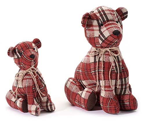 Giftcraft 667848 Christmas Bear D√Å√º√°cor, Set of 2, Polyester