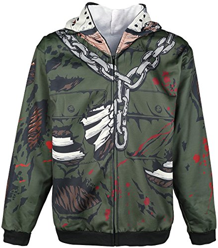 Rubie's Costume Men's Friday The 13Th Jason Adult Costume Hoodie, Multi, Standard