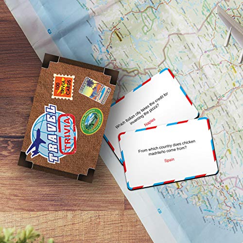 Gift Republic Spinning Hat Travel Trivia Cards