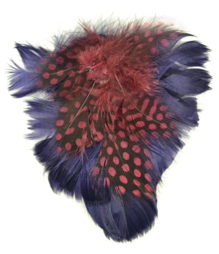 Midwest Design Touch of Nature Petite Feather Pad, 3.75 by 3.5-Inch, BlackBerry/Burgundy