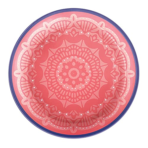 Amscan Boho Vibes Melamine Plastic Party Plates - 7" | Pack of 4