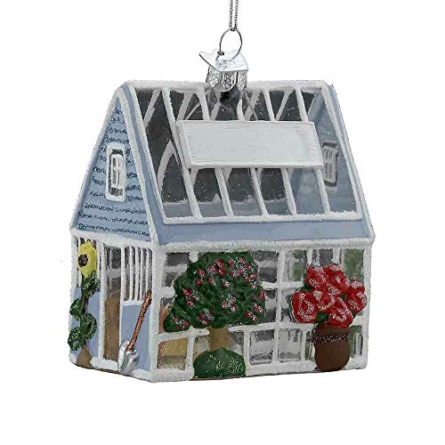 Kurt Adler 3.25" Noble Gems Greenhouse Glass Ornament