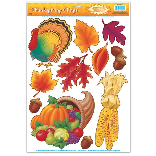 Beistle Thanksgiving Clings Party Accessory (1 count) (11/Sh)