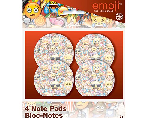Unique Industries Emoji Party Supplies - Emoji Notepad Party Favors, 4ct