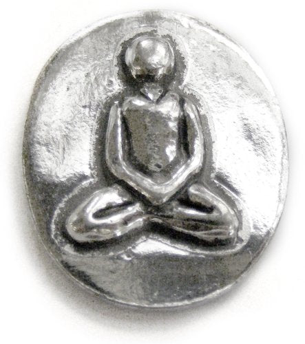 Basic Spirit Yoga - Breathe : Pocket Token or Lucky Novelty Coin, One Inch, Handcrafted Lead-Free Pewter