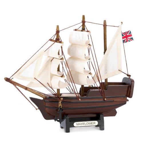 Sigma SLC Gifts & Decor Historical Nautical Decor Mini Mayflower Ship Model Collectible