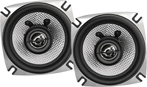 Earthquake Sound VTEK-52, 400-watt and 5.25-inch 2-way Coaxial Speakers with PistonMax Technology, Black and Silver