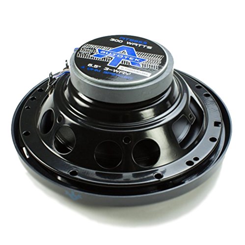 Maxxsonics Autotek ATS653 6.5 Inch 3 Way Car Speakers (Black and Blue, Pair) - 300 Watt Max, 3 Way, Voice Coil, Neo-Mylar Soft Dome Tweeter, Pair of 2 Car Speakers