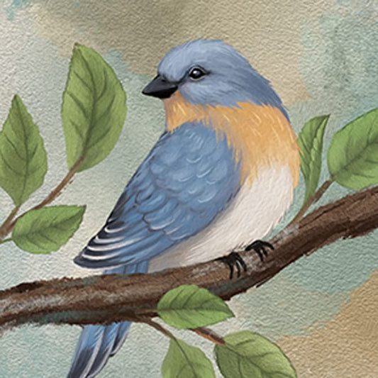 Carson Home Bluebird House Coaster, 4-inch Square, Set of 4