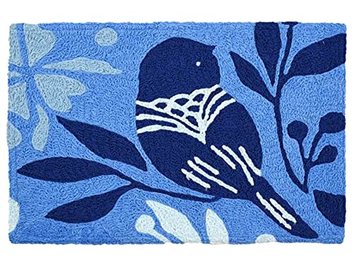 Jellybean Modern Indoor / Outdoor Mat Home Comfort Rugs 20" X 30" Rectangle Bluest Bluebird