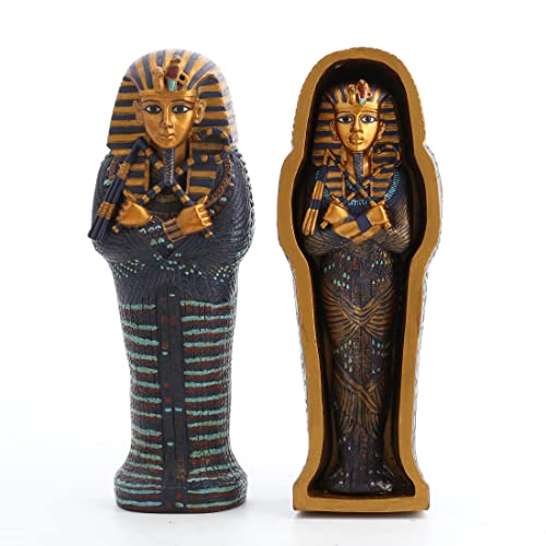 Unicorn Studio Veronese Design King TUT Golden Mask Sarcophagus Miniature Mummy Resin Figurine