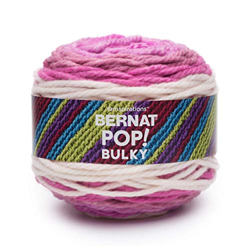 Spinrite Yarns (CA) Bernat Pop Bulky Yarn, 9.8 oz, Gauge 6 Super Bulky, Fabulous Fuchisia