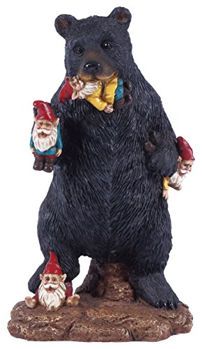 Hi Line Gnomes In Trouble With Bear Statue