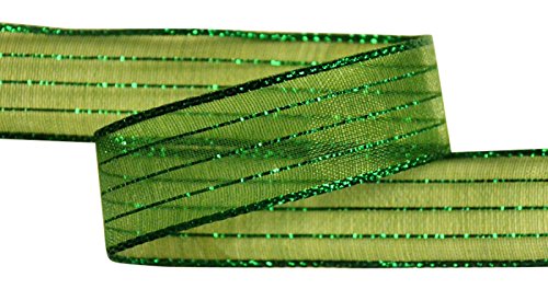 Ribbon Bazaar Corsage 5/8 inch Green 50 Yards Ribbon