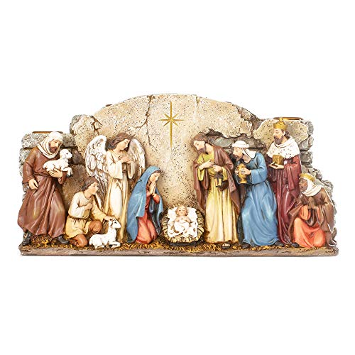 Roman Nativity Wall Candle Holder