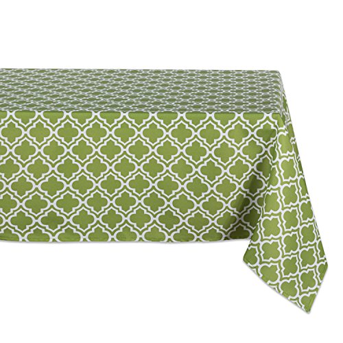 DII Design Green Lattice Outdoor Tabletop, Collection Stain Resistant & Waterproof, 60x84, Green